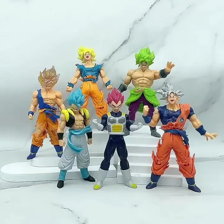 18cm Figurine Dragon Ball | Figurines Goku, Broly, Gogeta, Vegeta parfaite pour les fans de DBZ. Un excellent choix comme cadeau ou pour enrichir votre collection de figurines d'anime