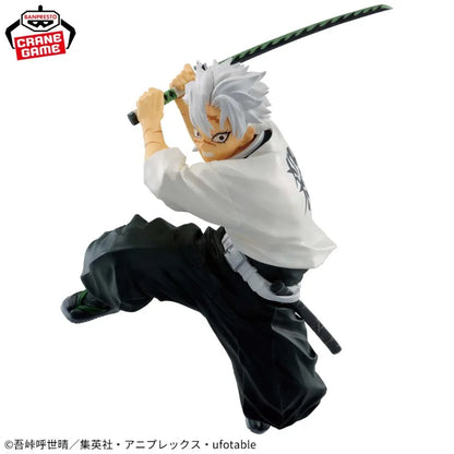 14cm Figurine BANPRESTO Demon Slayer | Figurine collectible de Shinazugawa Sanemi de la série Vibration Stars de Kimetsu no Yaiba. Modèle en PVC détaillé, idéal pour les collectionneurs et les fans de l'anime