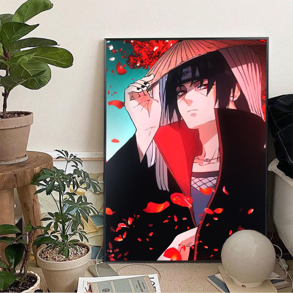 Poster sans cadre Uchiha Itachi impression sur papier, décoration murale pour salon, chambre, entrée, bar ou café