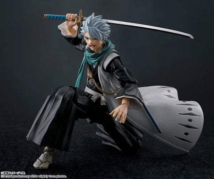 Figura BANDAI de edición limitada Original SHFiguarts Bleach Thousand-Year Blood War | Echa un vistazo a la figura de acción de Toshiro Hitsugaya. Esta figura captura los detalles del Capitán Hitsugaya en su forma definitiva. 