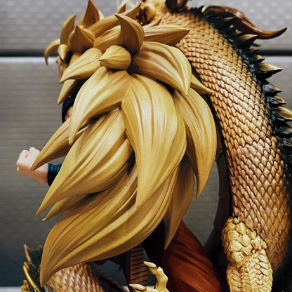 Figura de acción Dragon Ball de 20 cm | Goku Super Saiyan 3 Puño de Dragón. Modelo de coleccionista, ideal para fans y coleccionistas de Son Goku. 