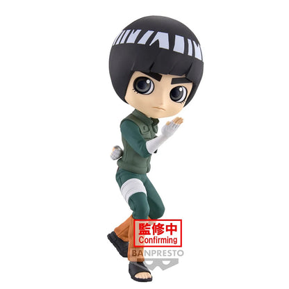 14cm Bandai Banpresto Q Posket | Figurine d'action kawaii de Rock Lee, modèle de collection. Idéale comme décoration de bureau ou cadeau pour enfants et fans d'anime