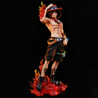 Figura de una pieza de 23 cm | Figura de colección que representa a Ace, el famoso hermano de Luffy en One Piece. ¡Perfecto para fanáticos y coleccionistas, agregará un toque de aventura a cualquier colección!