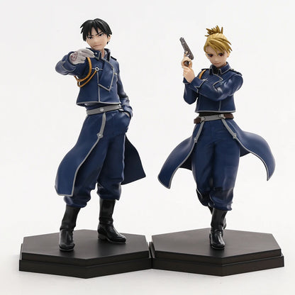 Figura Alquimista Fullmetal de 17 cm | Figuras detalladas de POP UP PARADE de Roy Mustang y Riza Hawkeye. Ideal para fanáticos y coleccionistas del anime.