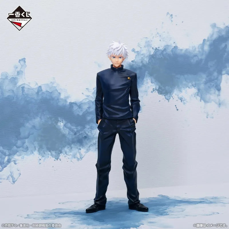 Edition limitée Bandai Jujutsu Kaisen Ichiban KUJI | Figurines en PVC mesurant 20cm de Satoru Gojo et Geto Suguru de Jujutsu Kaisen. Des modèles de collection idéals pour les fans de l'anime, parfait comme cadeau