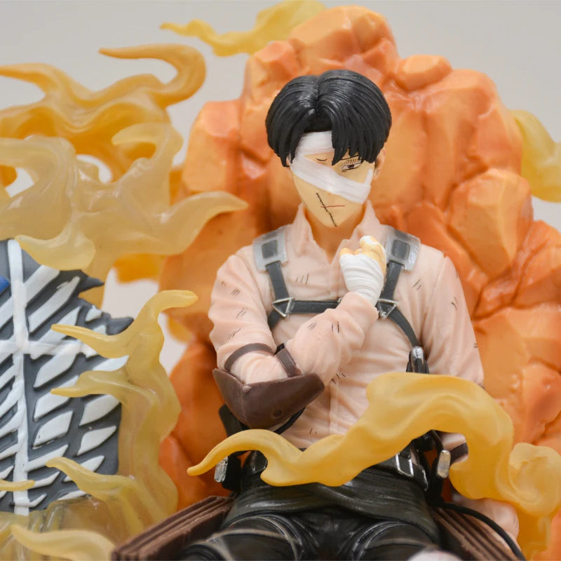 15cm Figurine Attack on Titan | Figurine représentant Levi Ackerman. Ce modèle détaillé est un incontournable pour les fans de l'anime. Parfait pour la collection ou comme cadeau