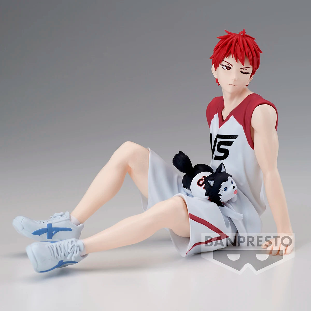 Figurines BANDAI BANPRESTO Kuroko's Basketball LAST GAME | Figurines d'anime de Kuroko, Kagami, Aomine, Akashi, Murasakibara, Kise et Midorima en position décontractée avec le chiot Kuro Junior. Idéal pour les fans et collectionneurs