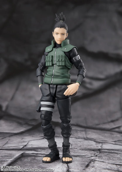 Figura Bandai SHFiguarts de 15 cm (Edición Brillante Estratega) | Figura de acción original de Shikamaru Nara. Raro modelo coleccionable del anime, ideal para fans y coleccionistas.