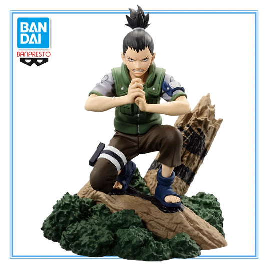 11cm Figurine Originale BANDAl Banpresto (édition Memorable Saga) Naruto | Figurine d'action en PVC représentant Nara Shikamaru, issue de la série Naruto. Un modèle de collection authentique, parfait pour les fans de la franchise