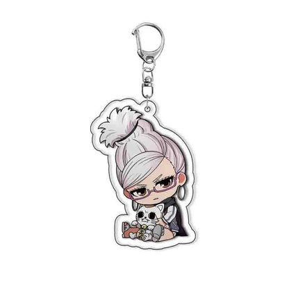 Ajoutez une touche de style anime à vos accessoires avec ces porte-clés en acrylique Dan Da Dan. Ces pendentifs polyvalents sont parfaits pour les sacs, clés ou collections