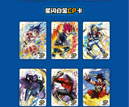 Boîtes de Cartes de Collection Dragon Ball avec Goku, Vegeta et les Saiyans. Cartes brillantes idéal pour les batailles. Un cadeau idéal pour les enfants et les fans de l'anime !