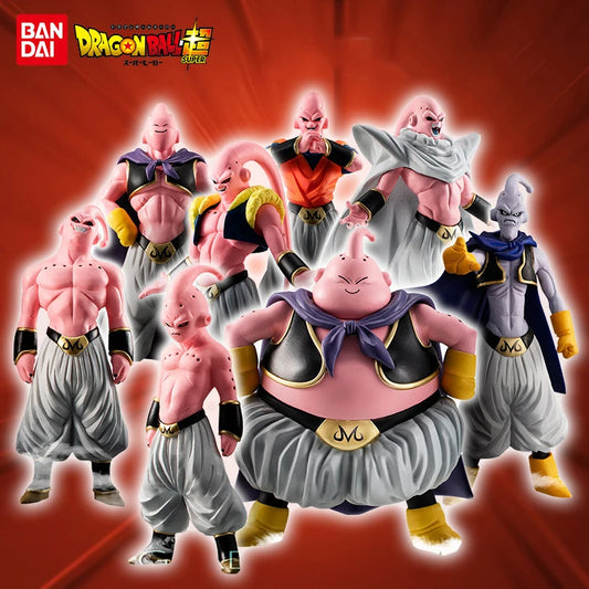 Conjunto de 8 figuras de Majin Boo | Dragon Ball Z: Colección de figuritas que representan las diferentes transformaciones de Boo. Perfecto para fans y coleccionistas. 