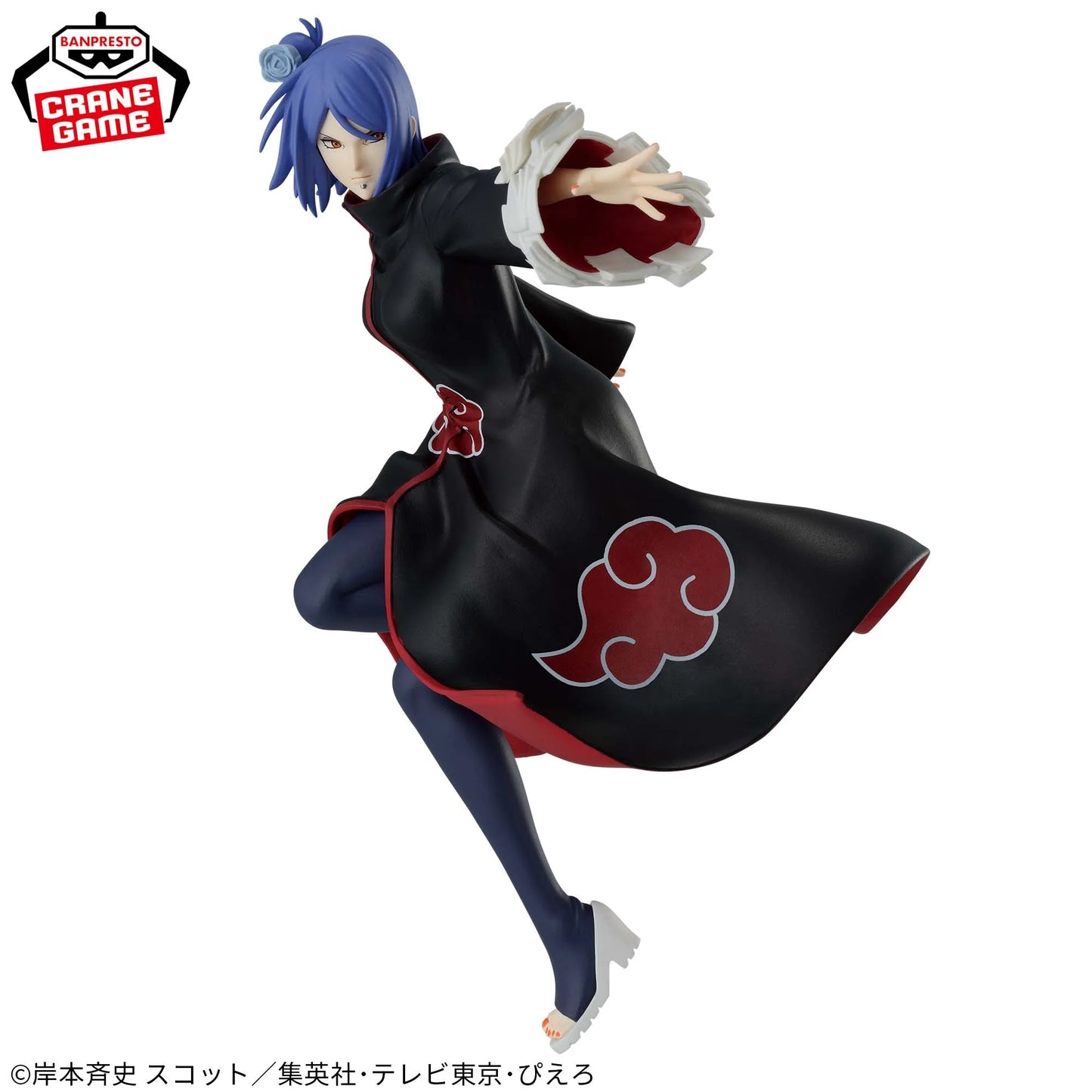 16cm Figurines Bandai BANPRESTO (édition Vibration Stars) Naruto Shippûden | Figurines d'action de Yahiko, Konan et Kisame. Modèles détaillés de haute qualité, parfaits pour les collections ou comme cadeaux pour les fans de l'anime et du manga