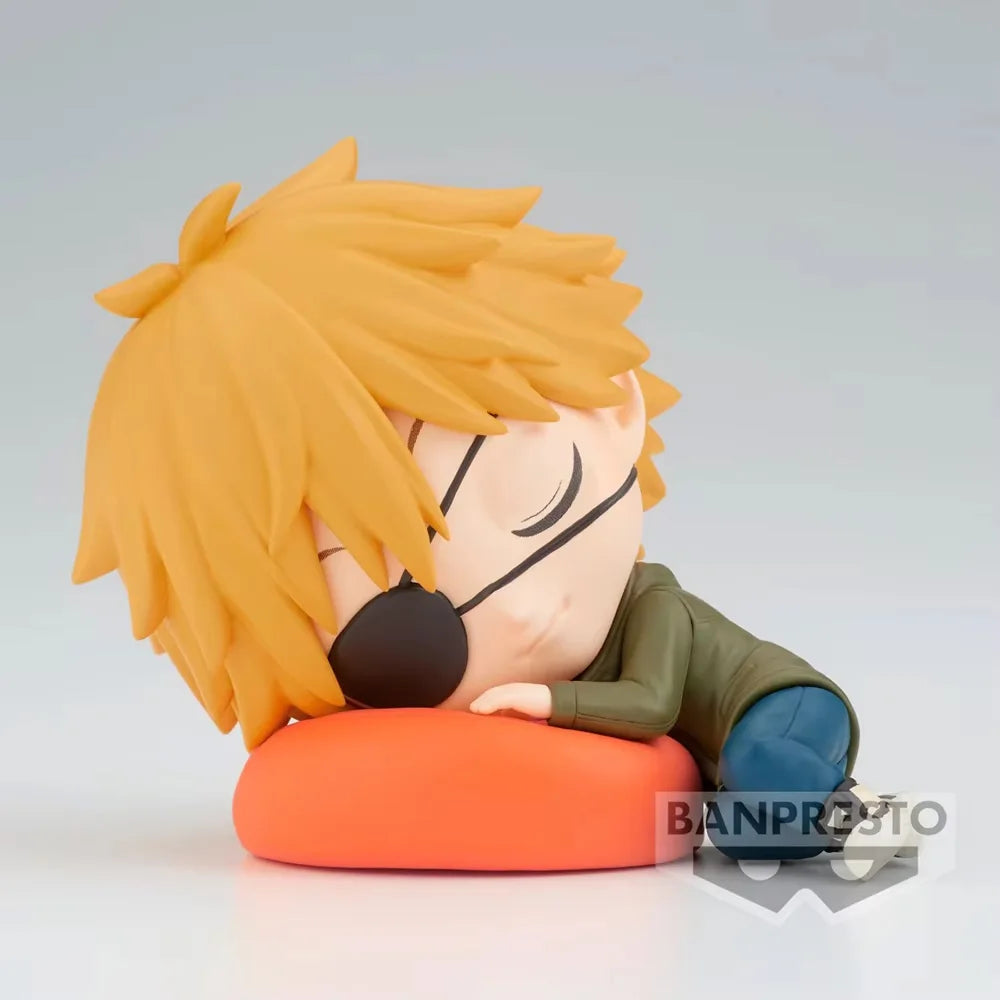 Figurine Bandai Banpresto (édition Q Posket) Chainsaw Man | Figurine en PVC de Denji (Version Endormie), idéale comme décoration de bureau ou pièce de collection. Cadeau parfait pour les enfants et les amateurs d'anime