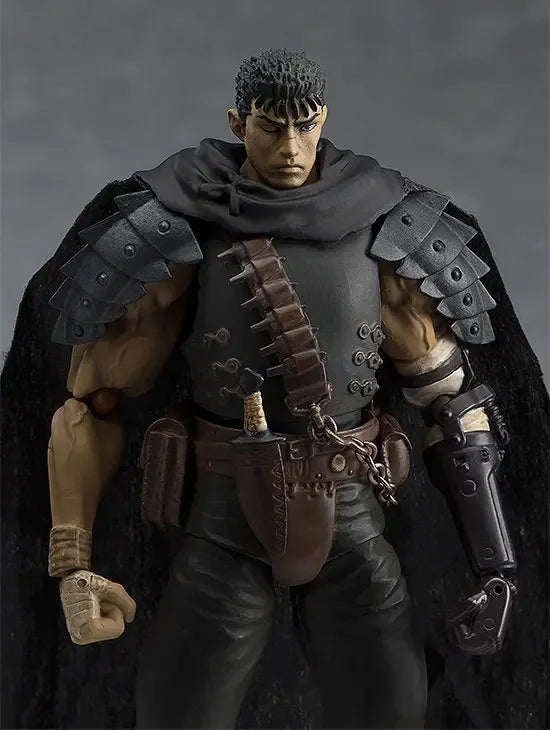 17cm Figurine BANDAI Berserk | Figurine de Guts en version Black Swordsman avec des pièces interchangeables. Modèle en PVC idéal pour les fans et les collectionneurs de Berserk