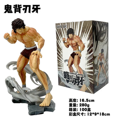 17cm Figurine Hanma Baki - Muscle Fighting  | Figurine d'action inspirée de Hanma Baki. Parfaite pour les fans d'anime et les collectionneurs