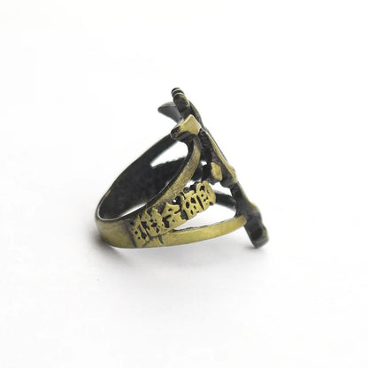 Anillo de bronce inspirado en Fullmetal Alchemist. Perfecto para cosplay o como regalo original