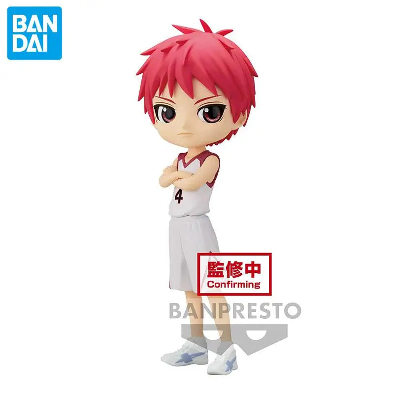 14cm Figurine Originale Bandai Q posket Kuroko's Basketball | Akashi Seijuro & Midorima Shintaro. Modèle authentique en boîte, idéal comme cadeau ou pour les collectionneurs d'anime