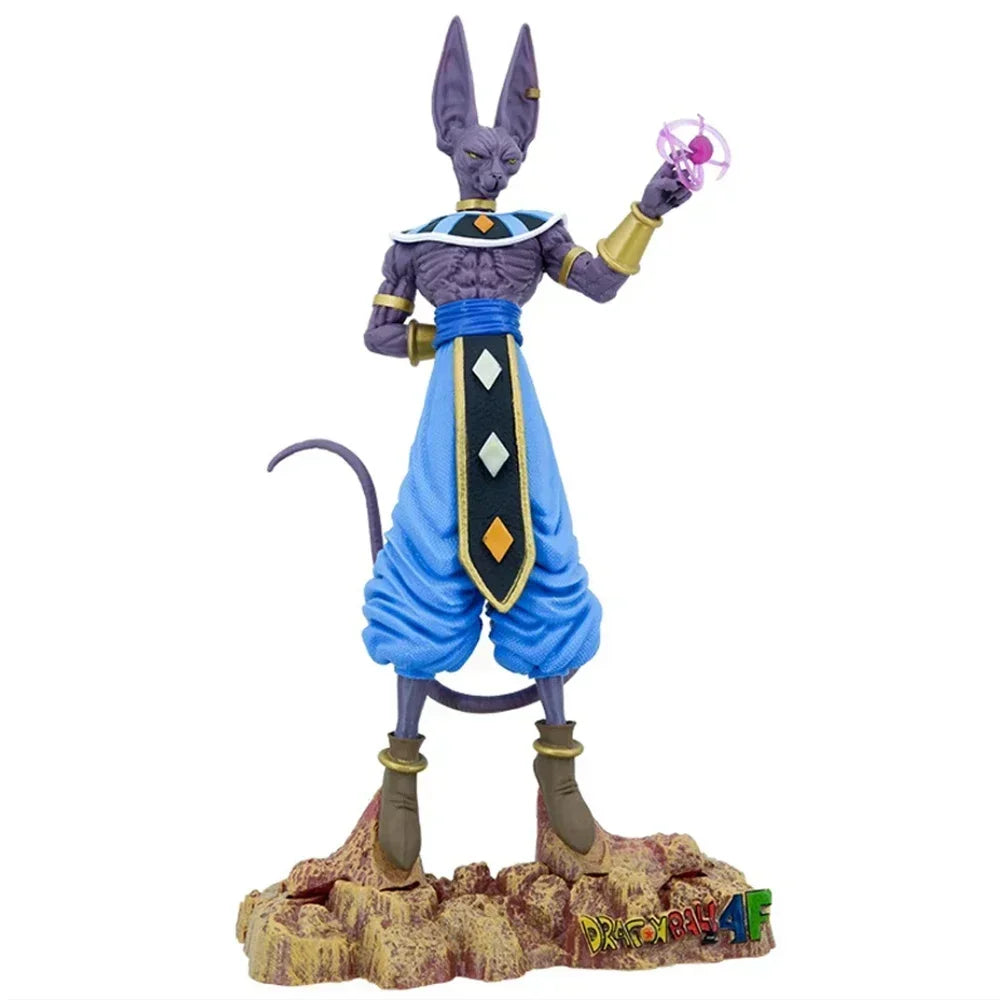 30cm Figurine Dragon Ball |  Beerus : Modèle du Dieu de la Destruction Beerus. Un excellent ajout à toute collection Dragon Ball Super, parfait pour les fans