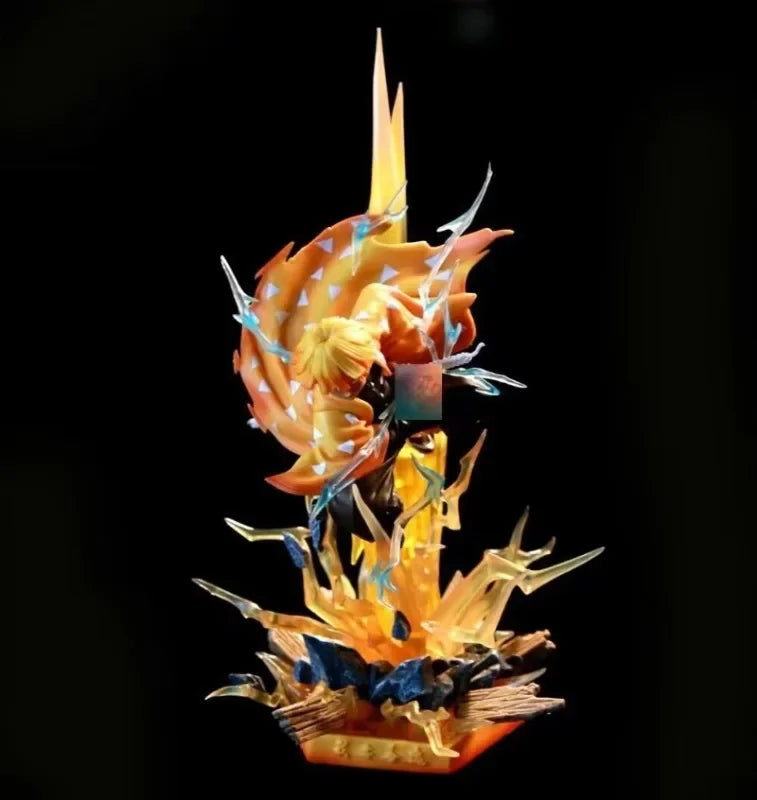 Figurines Demon Slayer | Figurines représentant Zenitsu, Kanroji, Akaza, Shinobu, Muichiro,  Kyojuro et Kokushibo. Parfaites pour décorer un bureau ou une étagère, ces figurines détaillées sont idéales pour les fans de Demon Slayer