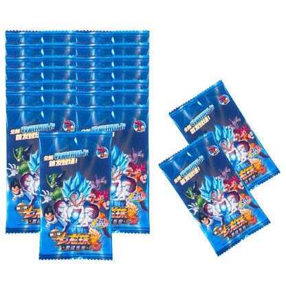 Boîtes de Cartes de Collection Dragon Ball avec Goku, Vegeta et les Saiyans. Cartes brillantes idéal pour les batailles. Un cadeau idéal pour les enfants et les fans de l'anime !