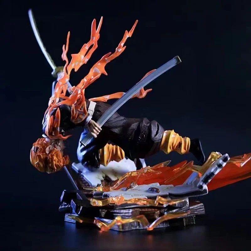 Figurines Demon Slayer | Figurines représentant Zenitsu, Kanroji, Akaza, Shinobu, Muichiro,  Kyojuro et Kokushibo. Parfaites pour décorer un bureau ou une étagère, ces figurines détaillées sont idéales pour les fans de Demon Slayer