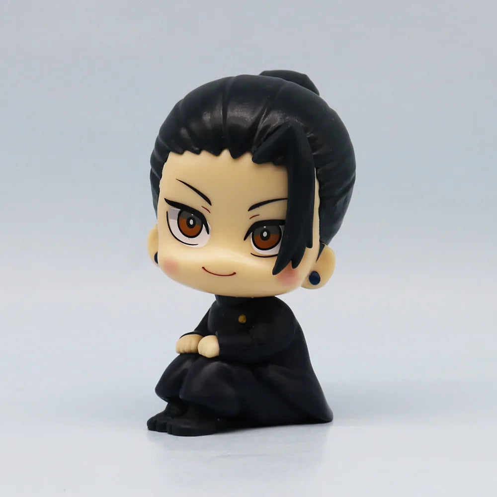 10cm Jujutsu Kaisen Figure | Pop figure representing Yuta Okkotsu, Toge Inumaki, Fushiguro Toji, Gojo Satoru and Geto Suguru. Perfect for Jujutsu Kaisen fans, this cute figure is ideal for collecting or as decoration. 