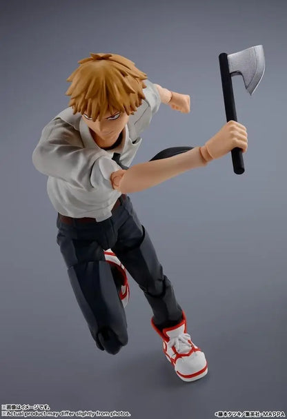 14cm Figurine d'action Bandai S.H.Figuarts Chainsaw Man | Figurine articulée collector de Denji en PVC, parfaite comme cadeau pour les fans de l'anime