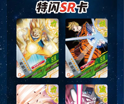 Boîtes de Cartes de Collection Dragon Ball avec Goku, Vegeta et les Saiyans. Cartes brillantes idéal pour les batailles. Un cadeau idéal pour les enfants et les fans de l'anime !