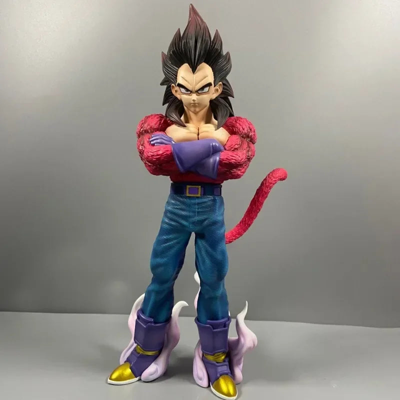 29cm Figurine Dragon Ball | Vegeta SSJ4 : Modèle représentant Vegeta en forme Super Saiyan 4. Cette figurine dynamique est un incontournable pour les collectionneurs et les fans de Dragon Ball