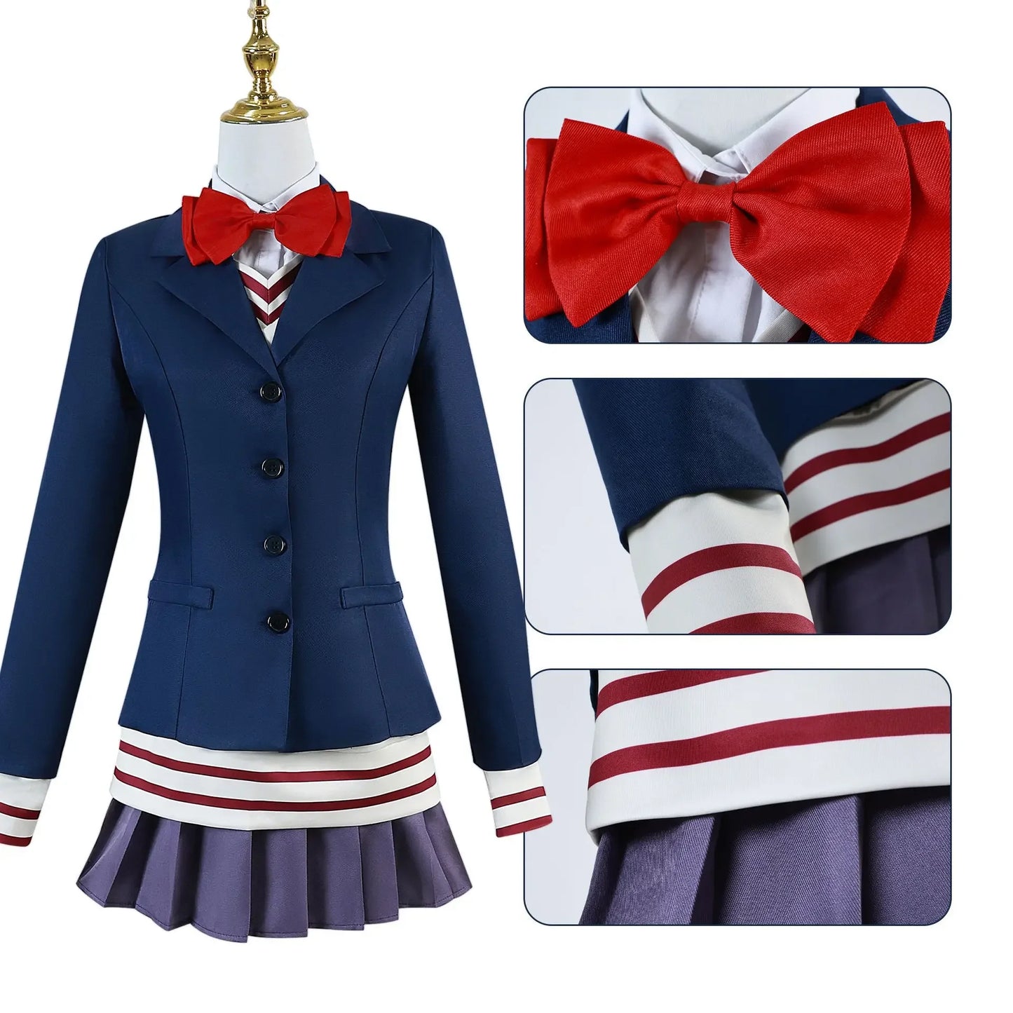 Get the authentic Dan Da Dan style with these cosplay uniforms inspired by Aira Shiratori and Okarun's outfits. Perfect for conventions, photoshoots, or cosplay events.