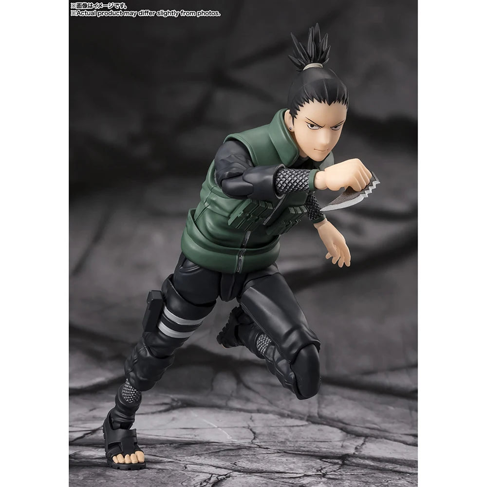 Figura Bandai SHFiguarts de 15 cm (Edición Brillante Estratega) | Figura de acción original de Shikamaru Nara. Raro modelo coleccionable del anime, ideal para fans y coleccionistas.