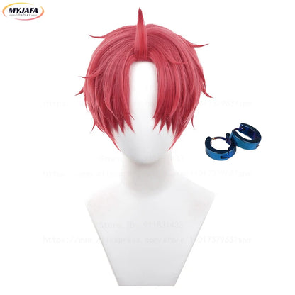 Perruque et boucles d'oreilles cosplay de Jin Enjoji (Jiji) de l'anime Dan Da Dan. Fabriquée en fibres synthétiques résistantes à la chaleur. Livrée avec un bonnet de perruque. Parfaite pour les conventions, les fêtes costumées ou les séances photo