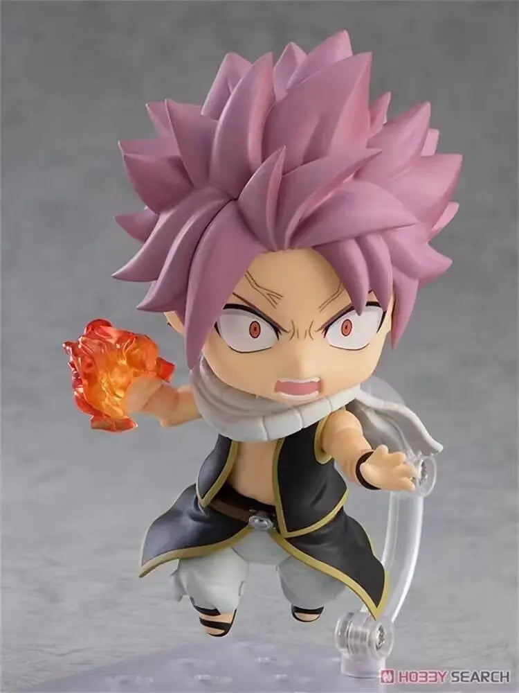 10cm Figurine Fairy Tail | Figurine articulée de Natsu Dragnir (E.N.D.) et Happy en PVC. Idéal pour les collectionneurs et comme cadeau de Noël