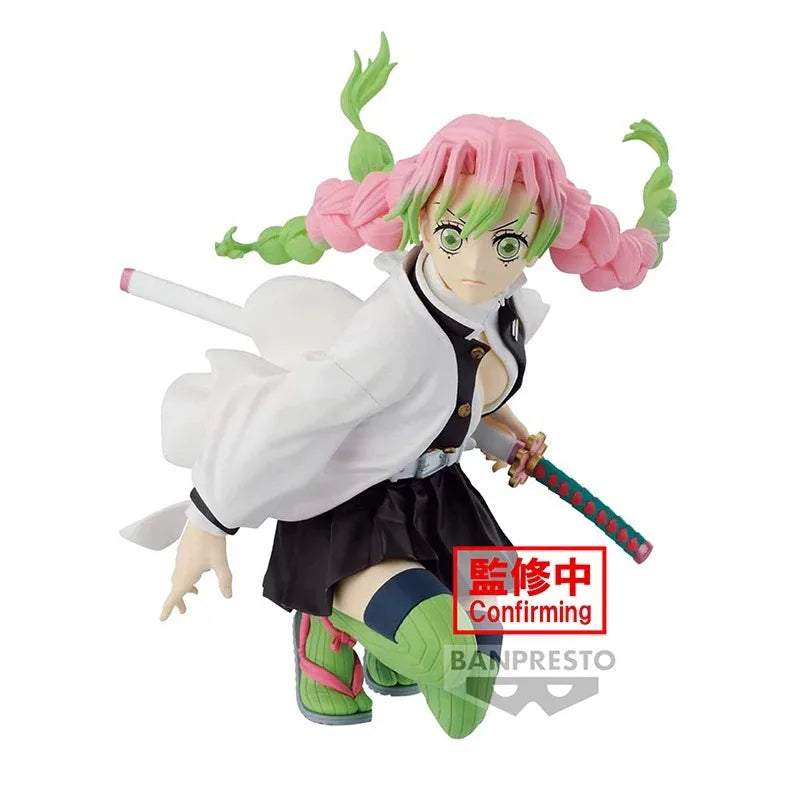 14cm Figurine Demon Slayer officielle BANDAI BANPRESTO | Modèle PVC détaillé de Kanroji Mitsuri le pilier de l'amour, parfait pour les fans et collectionneurs d'anime