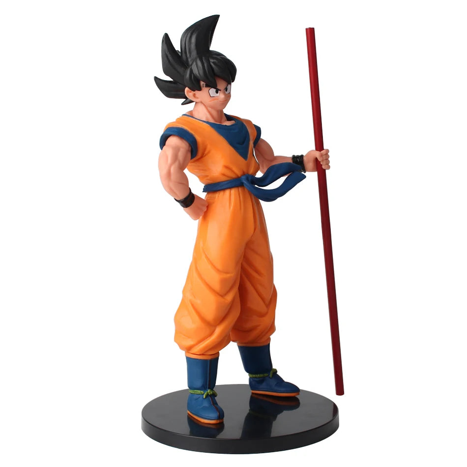 22cm Figurine Dragon Ball | Son Goku Saiyan modèle d'action avec son baton magique. Une pièce de collection incontournable pour les fans de Dragon Ball Z