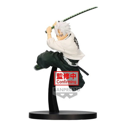 14cm Figurine BANPRESTO Demon Slayer | Figurine collectible de Shinazugawa Sanemi de la série Vibration Stars de Kimetsu no Yaiba. Modèle en PVC détaillé, idéal pour les collectionneurs et les fans de l'anime