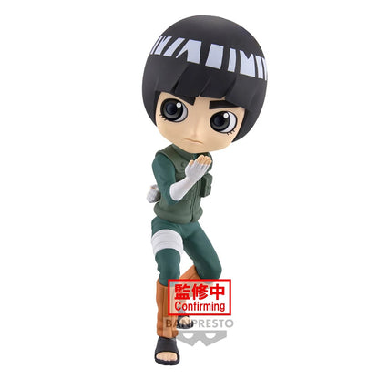 14cm Bandai Banpresto Q Posket | Figurine d'action kawaii de Rock Lee, modèle de collection. Idéale comme décoration de bureau ou cadeau pour enfants et fans d'anime