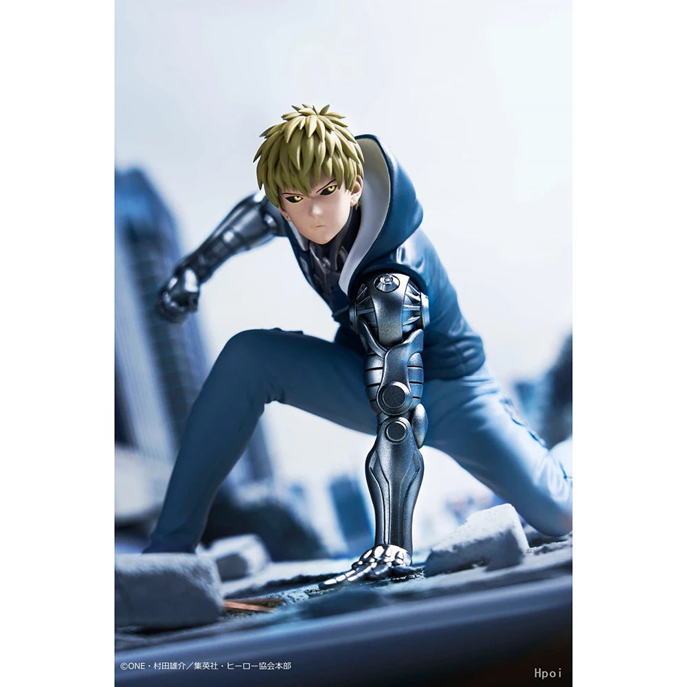 10cm Figurine BANDAI BANPRESTO One Punch Man | Figurine en PVC de Genos, le héros cyborg de One Punch Man. Produit original Bandai Banpresto, parfait pour les fans et collectionneurs d'anime