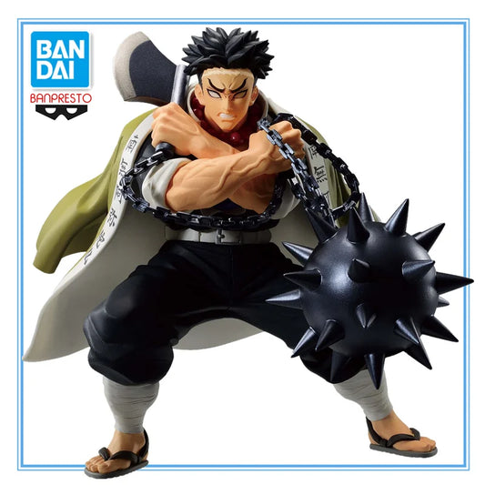 16cm Kimetsu no Yaiba Figure | Official PVC figure of Gyomei Himejima, Vibration Stars edition by Bandai. Ideal for fans and collectors