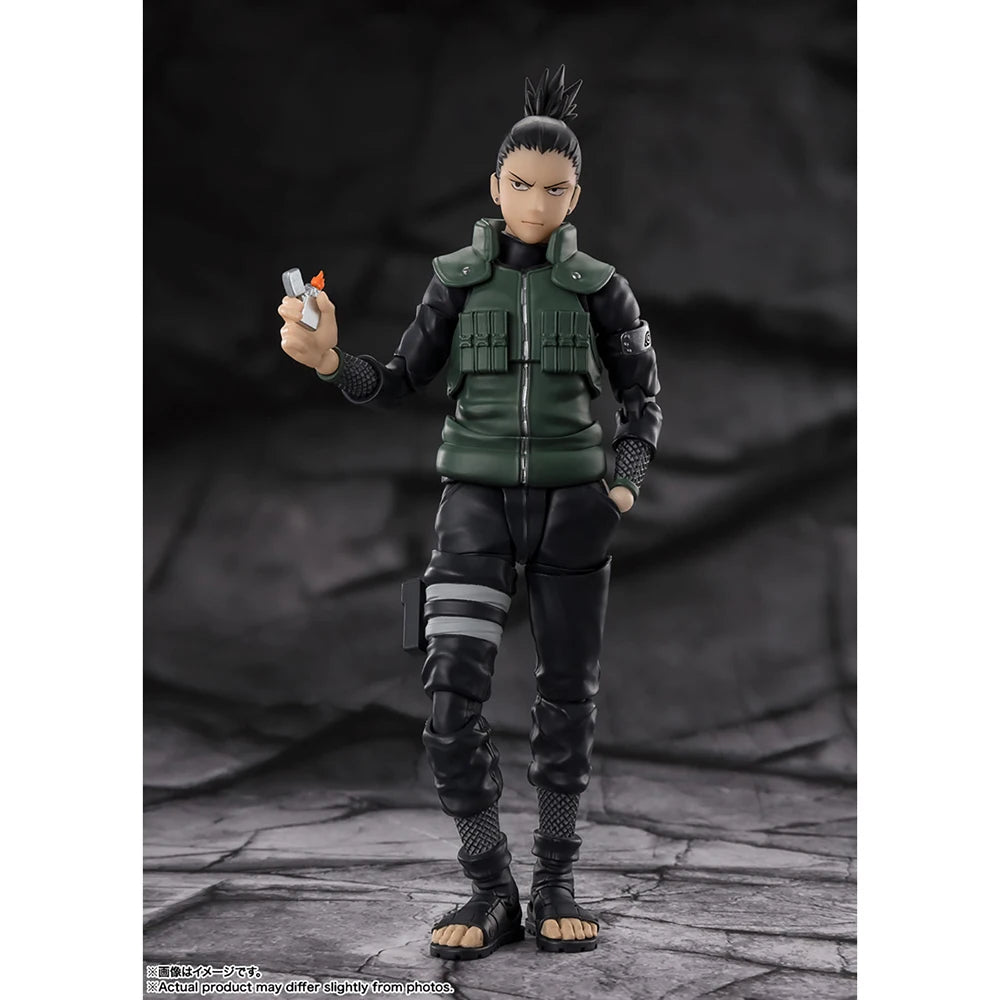 Figura Bandai SHFiguarts de 15 cm (Edición Brillante Estratega) | Figura de acción original de Shikamaru Nara. Raro modelo coleccionable del anime, ideal para fans y coleccionistas.