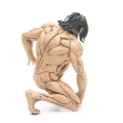 Figure d'action Attack on Titan | Figurine d'action d'Eren Jaeger en version Titan Assaillant. Parfait pour les enfants et les fans de la série, ce modèle est idéal comme cadeau