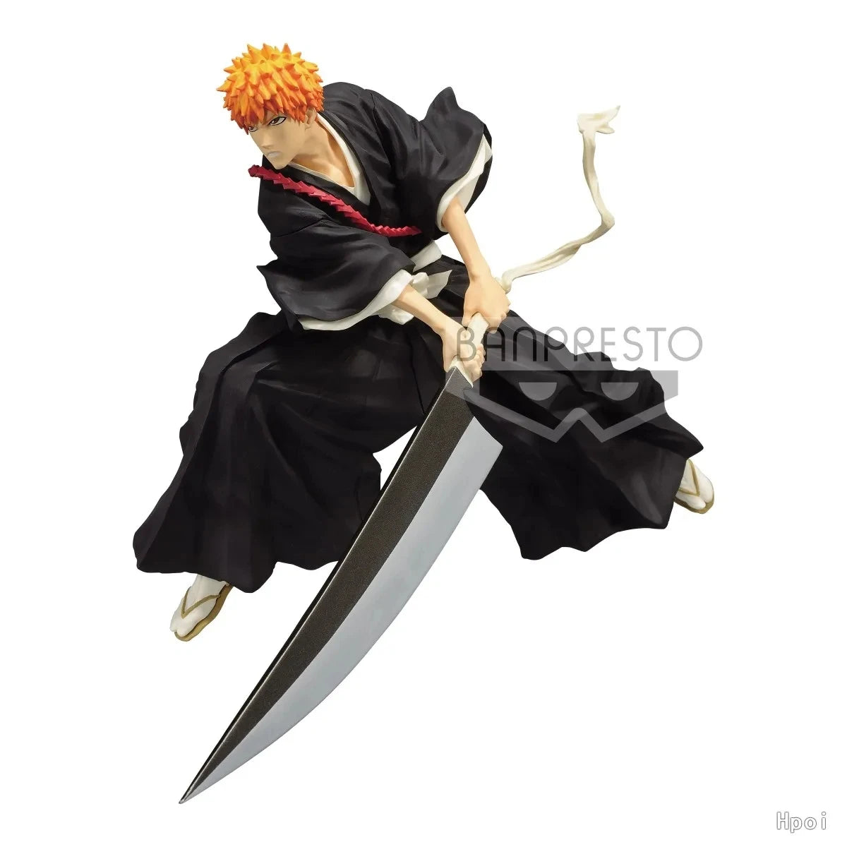 17cm Figurine BLEACH | Figurine en posture dynamique de Kurosaki Ichigo, brandissant son épée. Cette figurine est un superbe ajout pour toute collection d’action ou comme cadeau pour les fans de l’anime