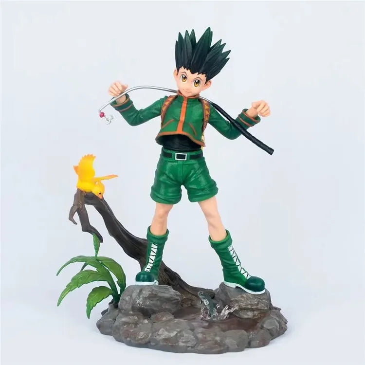 Figuras Hunter X Hunter de 28 cm | Gon Freecss y Killua Zoldyck. Estos modelos detallados son perfectos para los fanáticos del anime, un gran regalo o una pieza de colección. 