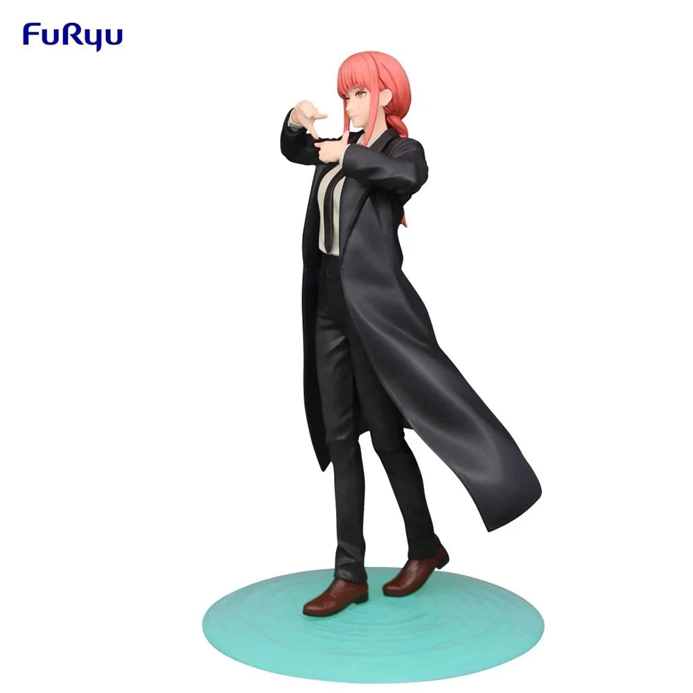 21cm Figurine originale FuRyu Chainsaw Man | Modèle d'action en PVC original de Makima, idéal pour les collectionneurs et comme cadeau pour enfants