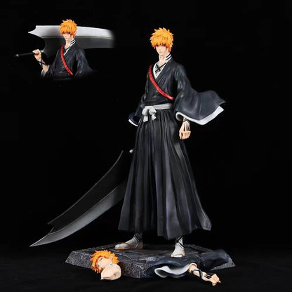 33cm Figurine Bleach | Découvrez cette impressionnante figurine de collection de Bleach, représentant Kurosaki Ichigo dans une statue GK détaillée. Fabriquée en PVC, cette pièce est un incontournable pour les fans d’anime