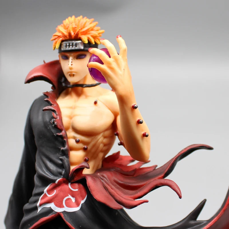 23cm Figurine Naruto | Figurine de collection détaillée du personnage Pain, parfaite pour la décoration de bureau ou comme cadeau d'anniversaire pour les fans de Naruto