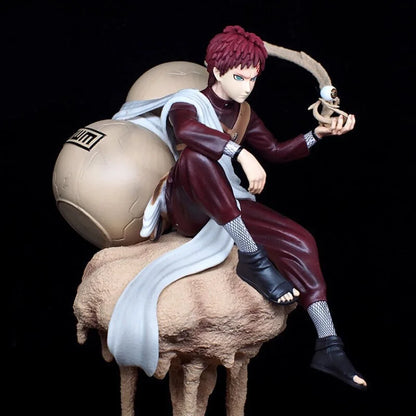 22cm Figurine Naruto | Figurine de Gaara représentant sa maîtrise du sable. Un modèle détaillé pour les collectionneurs et fans d'anime, idéal pour la décoration ou comme cadeau d'anniversaire