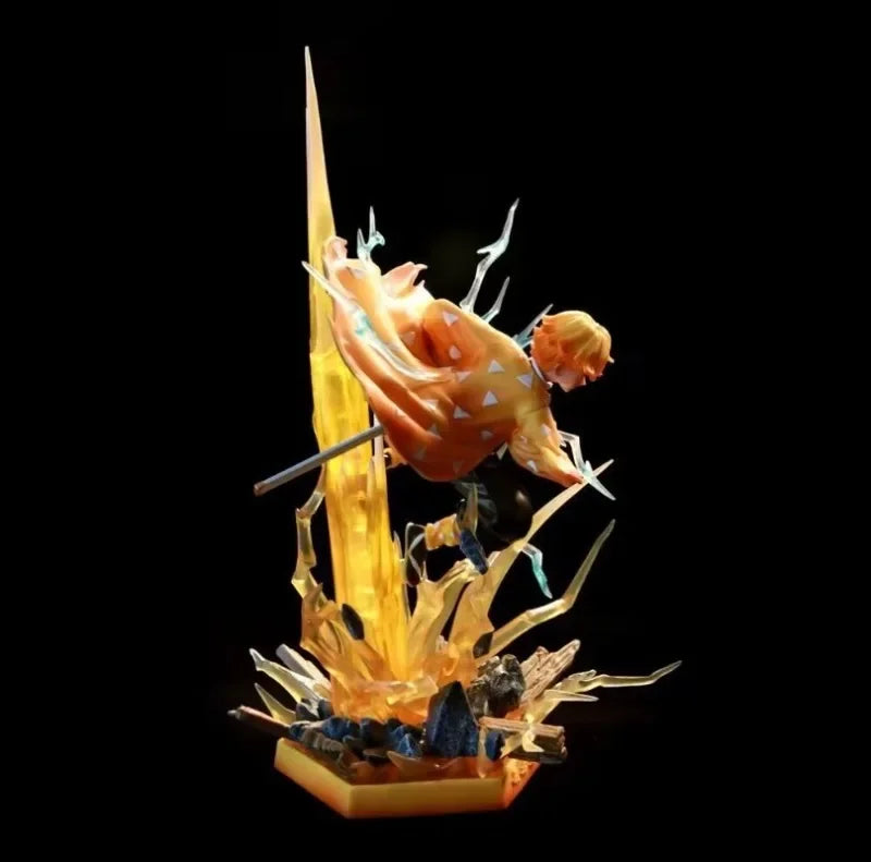 Figurines Demon Slayer | Figurines représentant Zenitsu, Kanroji, Akaza, Shinobu, Muichiro,  Kyojuro et Kokushibo. Parfaites pour décorer un bureau ou une étagère, ces figurines détaillées sont idéales pour les fans de Demon Slayer