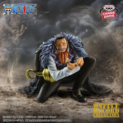 11cm Figurine BANDAI (édition Battle Record) One Piece | Figurine Banpresto en PVC représentant Crocodile en pleine action. Parfait pour les collectionneurs et fans de One Piece